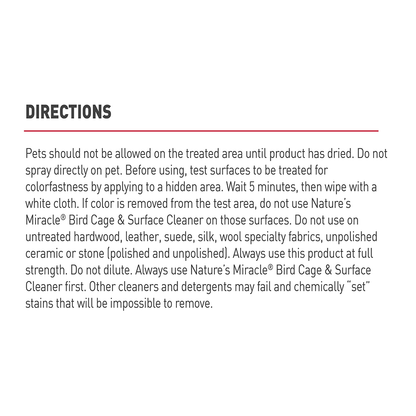 NATURE'S MIRACLE Bird Cage Cleaner 709ml