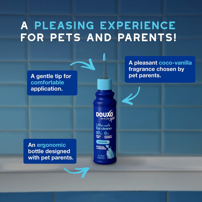 DOUXO Skin And Coat Spa Ultra Safe Dogs And Cats Ear Cleaner 120ml