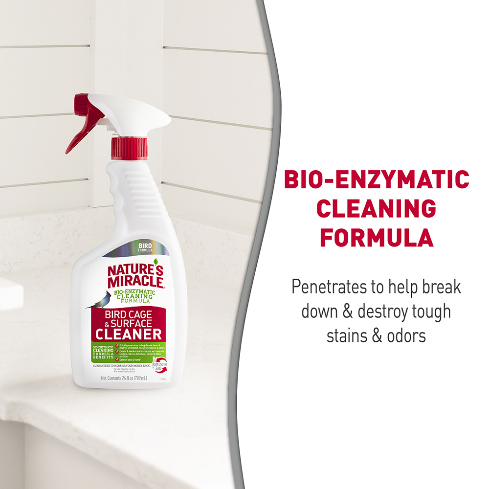 NATURE'S MIRACLE Bird Cage Cleaner 709ml