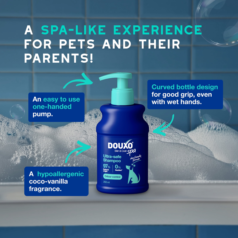 DOUXO Skin And Coat Spa Ultra Safe Odour Control Dog Shampoo 250ml
