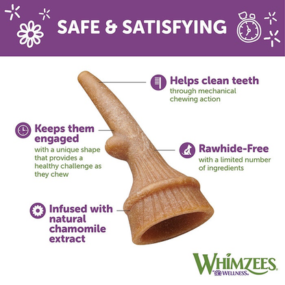 WHIMZEES Occupy Calmzees Antler Dog Treats Value Bag