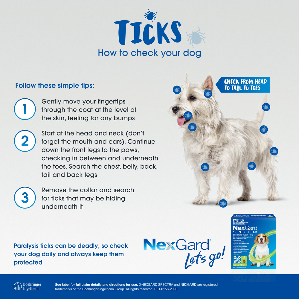 NEXGARD SPECTRA Flea, Tick & Worming Chews For Dogs 2-3.5kg