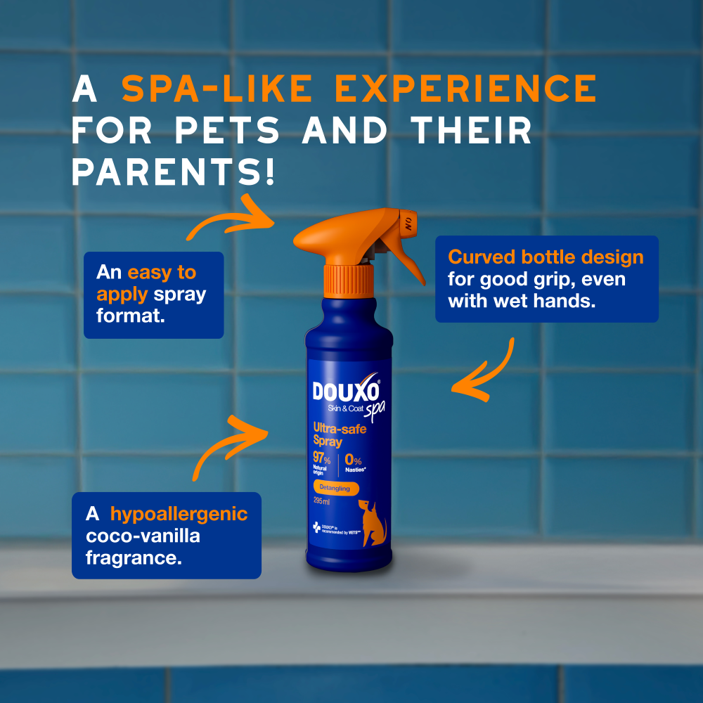 DOUXO Skin And Coat Spa Ultra Safe Dog Detangling Spray 295ml