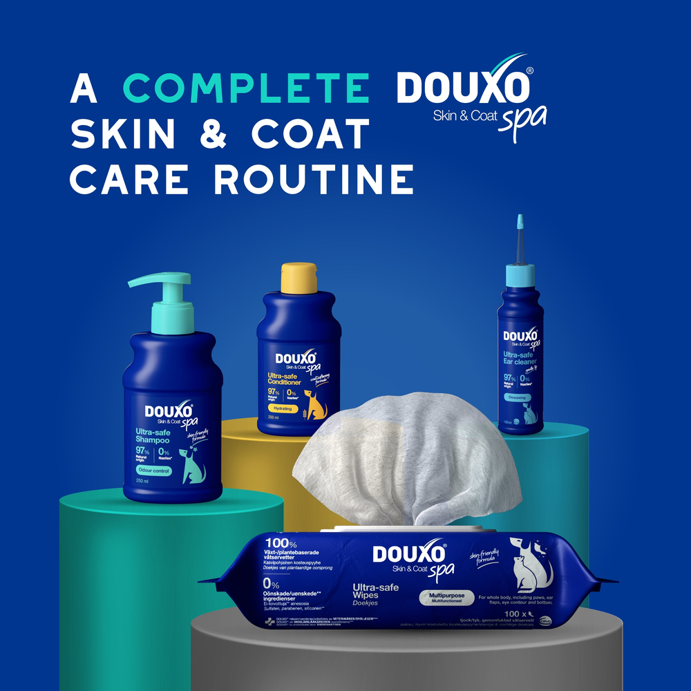 DOUXO Skin And Coat Spa Ultra Safe Odour Control Dog Shampoo 250ml