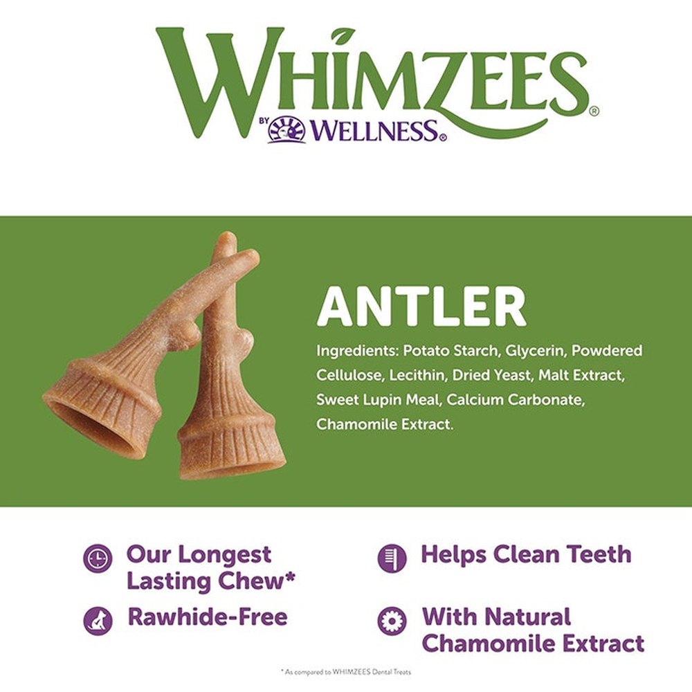 WHIMZEES Occupy Calmzees Antler Dog Treats Value Bag