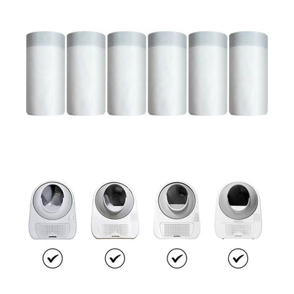 【6rollsx20pcs】CATLINK Waste Bags for SCOOPER PROX Cat Litter Box