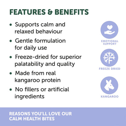 NATURAL ANIMAL SOLUTIONS Freeze Formed Calm Health Bites For Dogs & Cats – Source product packaging and information image 4