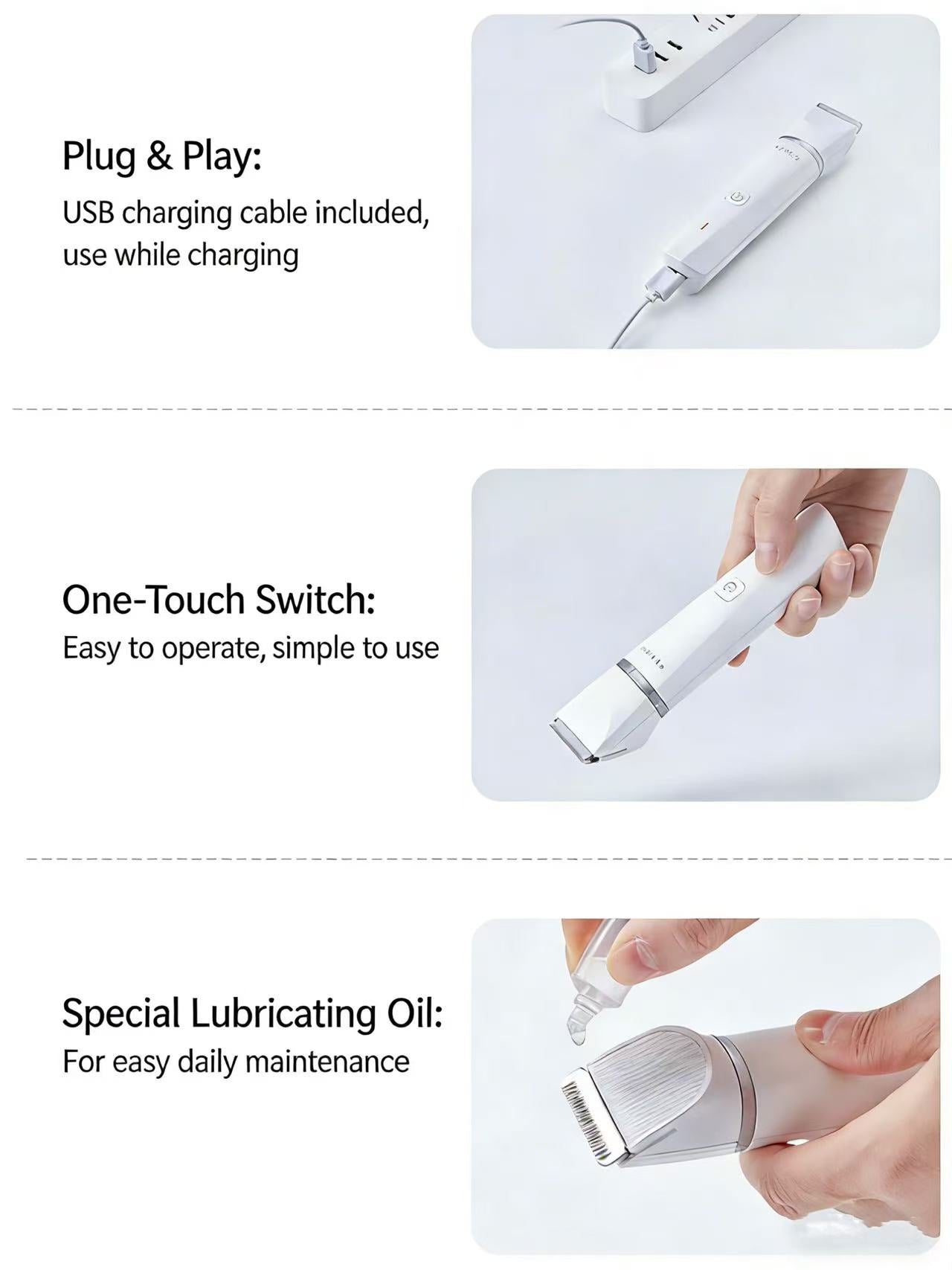 Petkit Dual-Head Quiet & Waterproof Grooming Trimmer