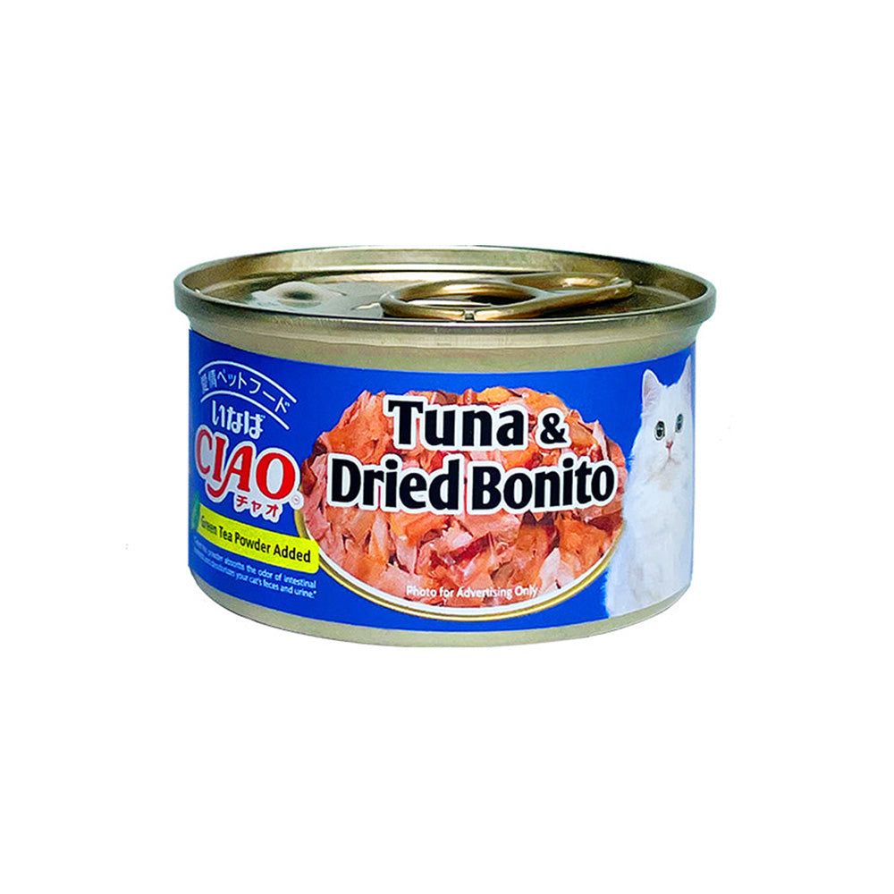 CIAO Skipjack Tuna with Dried Bonito Wet Cat Treat 75g (canned)