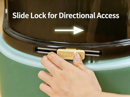 PAKEWAY Green Star Tunnel Cat Litter Box