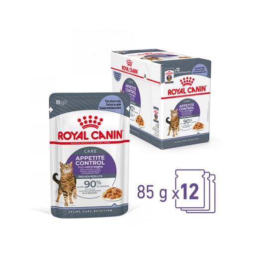 ROYAL CANIN Appetite Control Jelly Adult Wet Cat Food 85g x 12