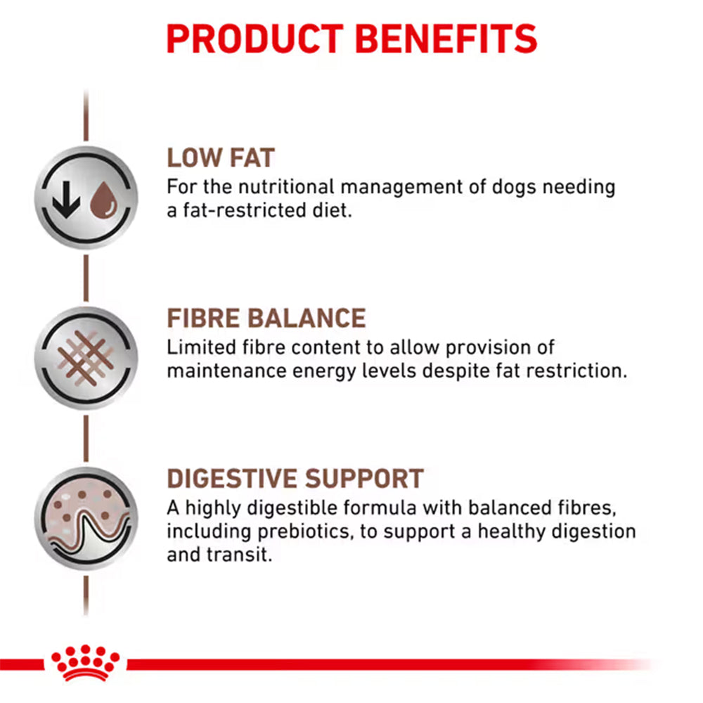 Royal Canin Gastrointestinal Low Fat Adult Dry Dog Food 6kg — product information image