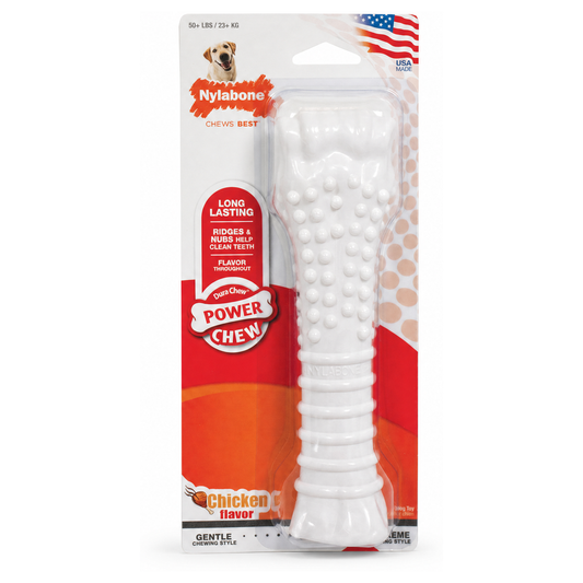 NYLABONE Power Chew Chicken Flavoured Durable Nylon Dog Toy