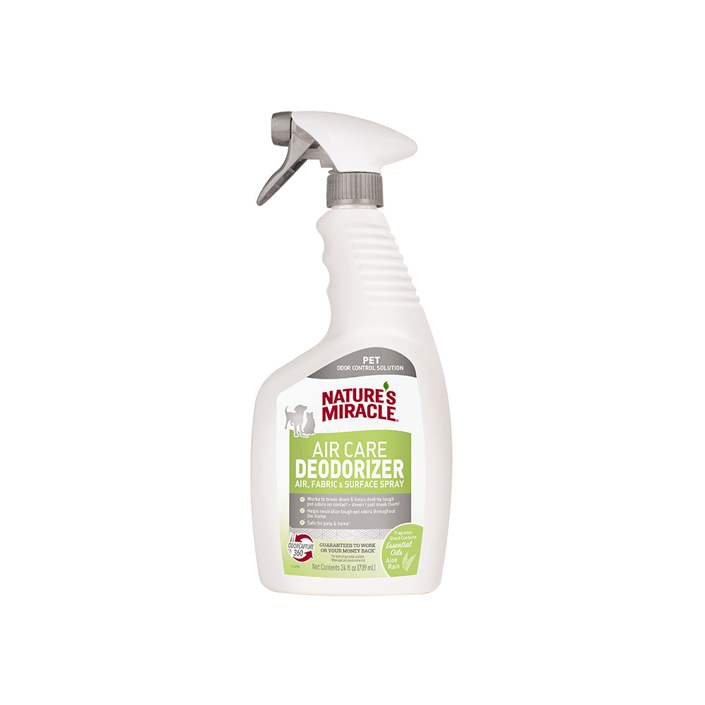 Nature's Miracle Air Care Deodorizer Aloe Rain 709ml spray bottle