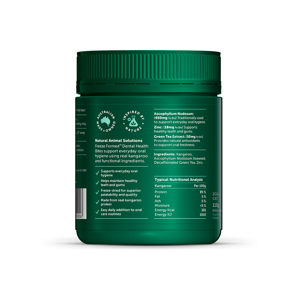 NATURAL ANIMAL SOLUTIONS Freeze Formed Dental Health Bites For Dogs & Cats – Product information image 3