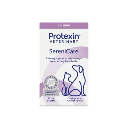 Protexin SereniCare 30 x 1g calming support sachets for dogs and cats