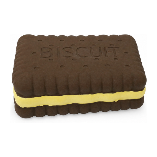 FURKIDZ Latex Biscuit Toy 16cm Chocolate
