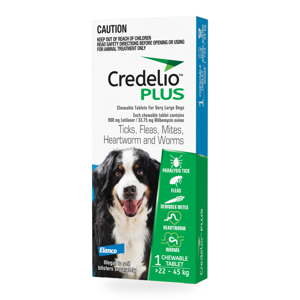 CREDELIO PLUS for Dogs 22-45kg Blue