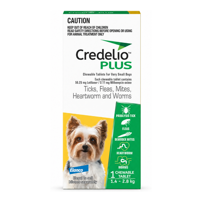 CREDELIO PLUS for Dogs 1.4-2.8kg Yellow 1 Pack