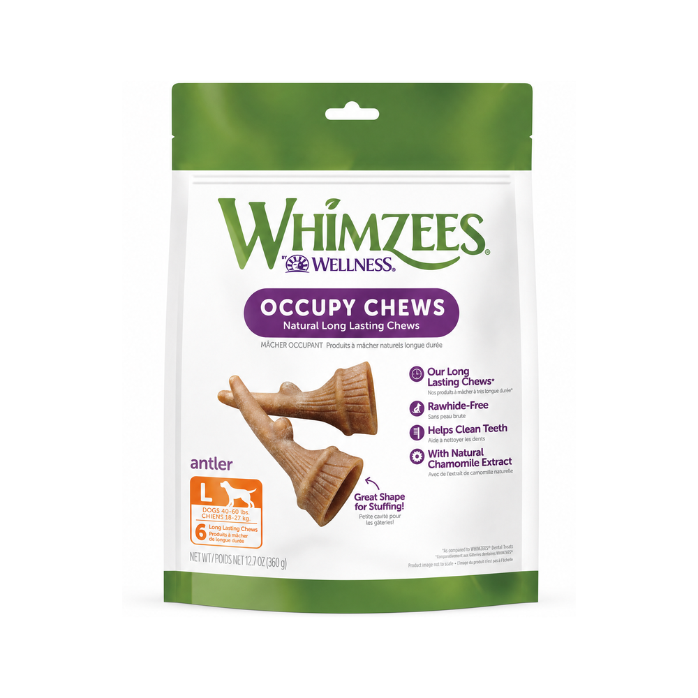 WHIMZEES Occupy Calmzees Antler Dog Treats Value Bag