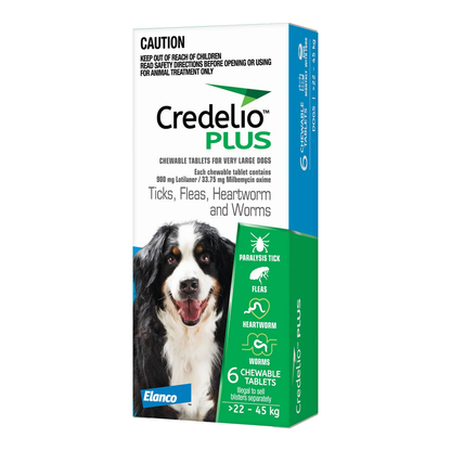 CREDELIO PLUS for Dogs 22-45kg Blue