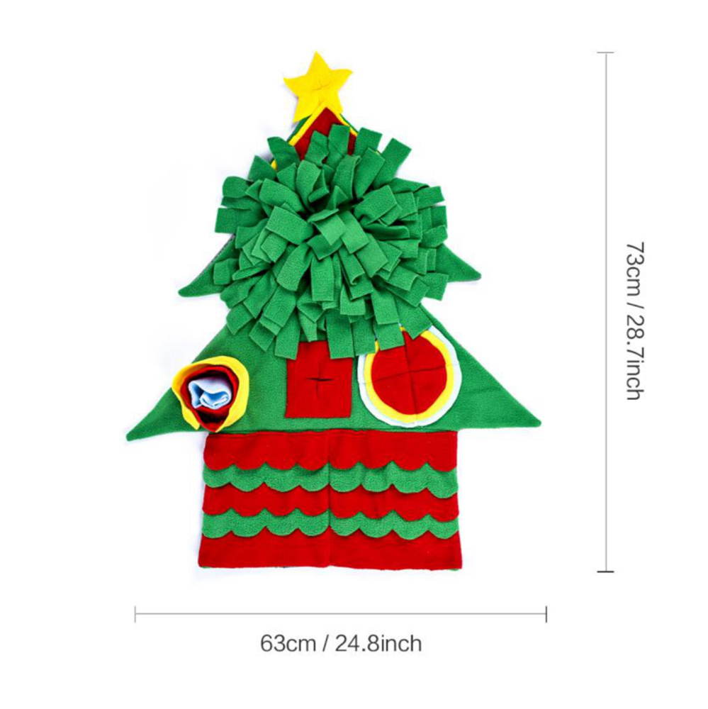 Christmas Tree Interactive Dog Snuffle Mat