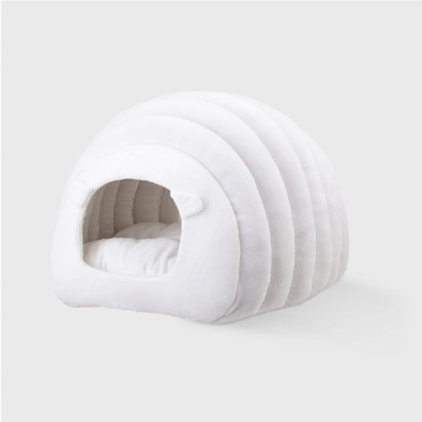 PIDAN Sheep Shape Pet Cave Bed - White