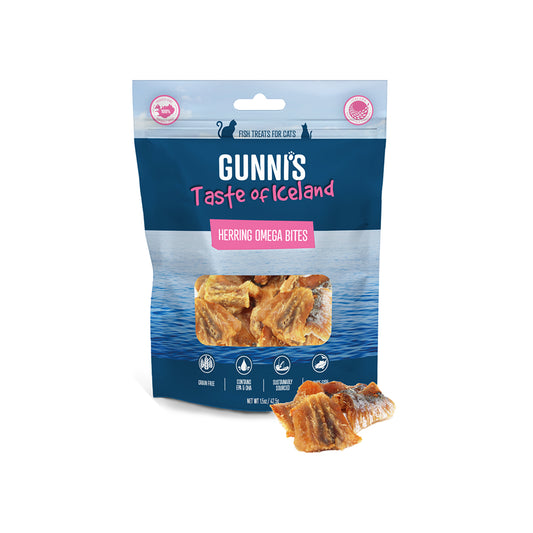 GUNNI'S Herring Omega Bites Cat Treats 42.5g