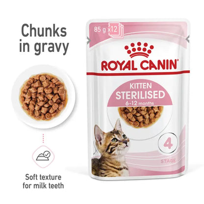 ROYAL CANIN Sterilised Kitten Gravy Wet Cat Food product image