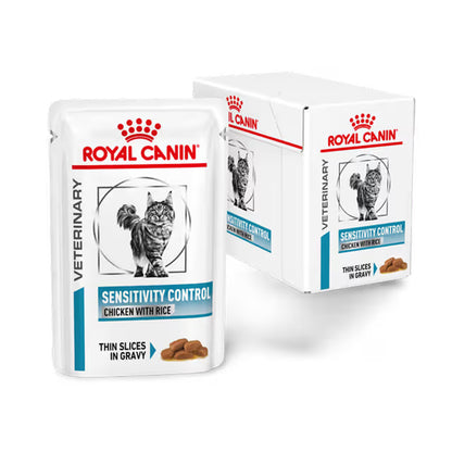 Royal Canin Veterinary Sensitivity Control Chicken with Rice Wet Cat Food 85g — 9003579011423 variant white-background front packshot