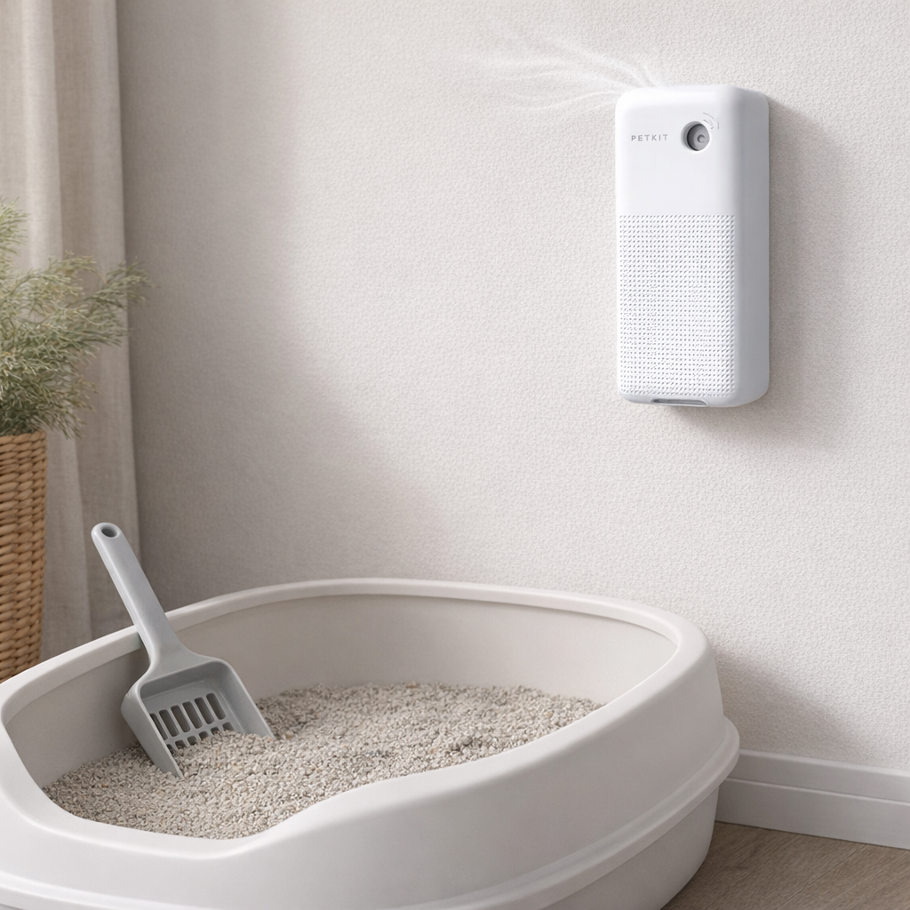 PETKIT Smart Spray Odour Purifier - Multi-Use for Litter Boxes & Cages