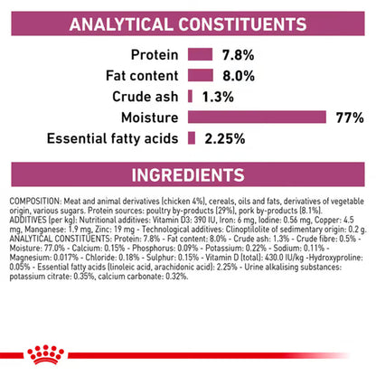 Royal Canin Veterinary Renal with Chicken Adult Wet Cat Food 85g — product information image