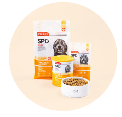 PRIME100 SPD Air Dried Chicken & Brown Rice Dog Food