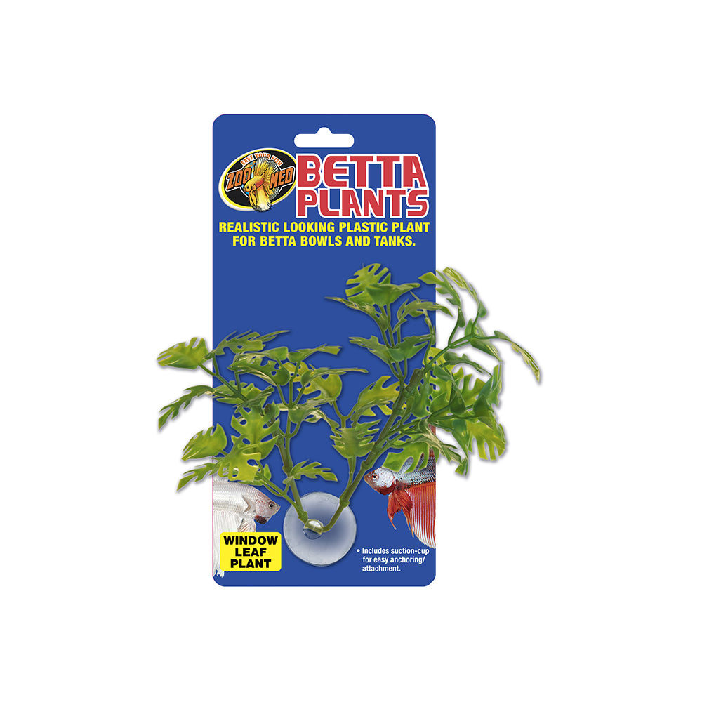 ZOO MED Betta Plants Window Leaf with Suction Cup — barcode 0097612241259