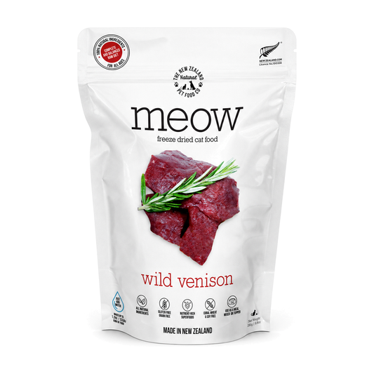 MEOW Wild Venison Recipe Freeze Dried Cat Food 280g