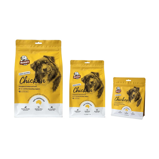 BUGSY'S Chicken Complete & Balanced Premium Air Dried Raw Dog Food