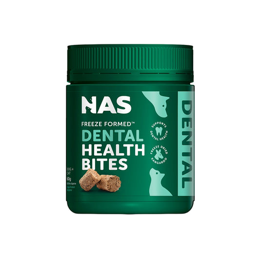 NATURAL ANIMAL SOLUTIONS Freeze Formed Dental Health Bites For Dogs & Cats – Front white-background product packshot