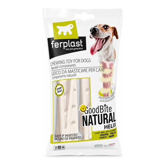 FERPLAST GoodBite Natural Helix Sticks Chicken Dog Toy