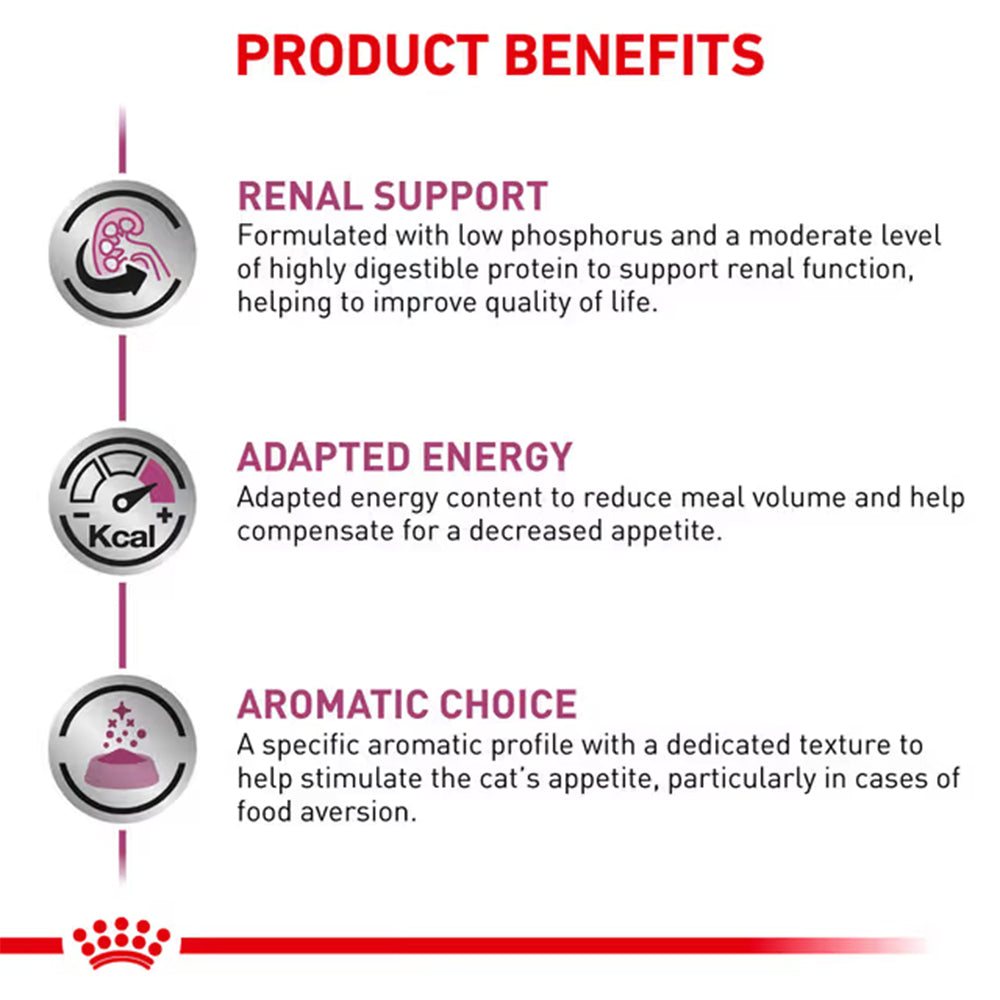 Royal Canin Veterinary Renal with Chicken Adult Wet Cat Food 85g — product information image