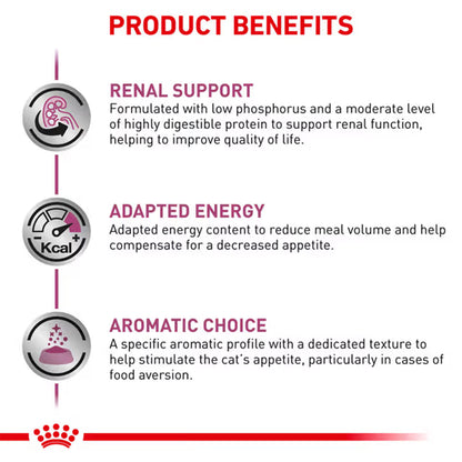 Royal Canin Veterinary Renal with Chicken Adult Wet Cat Food 85g — product information image