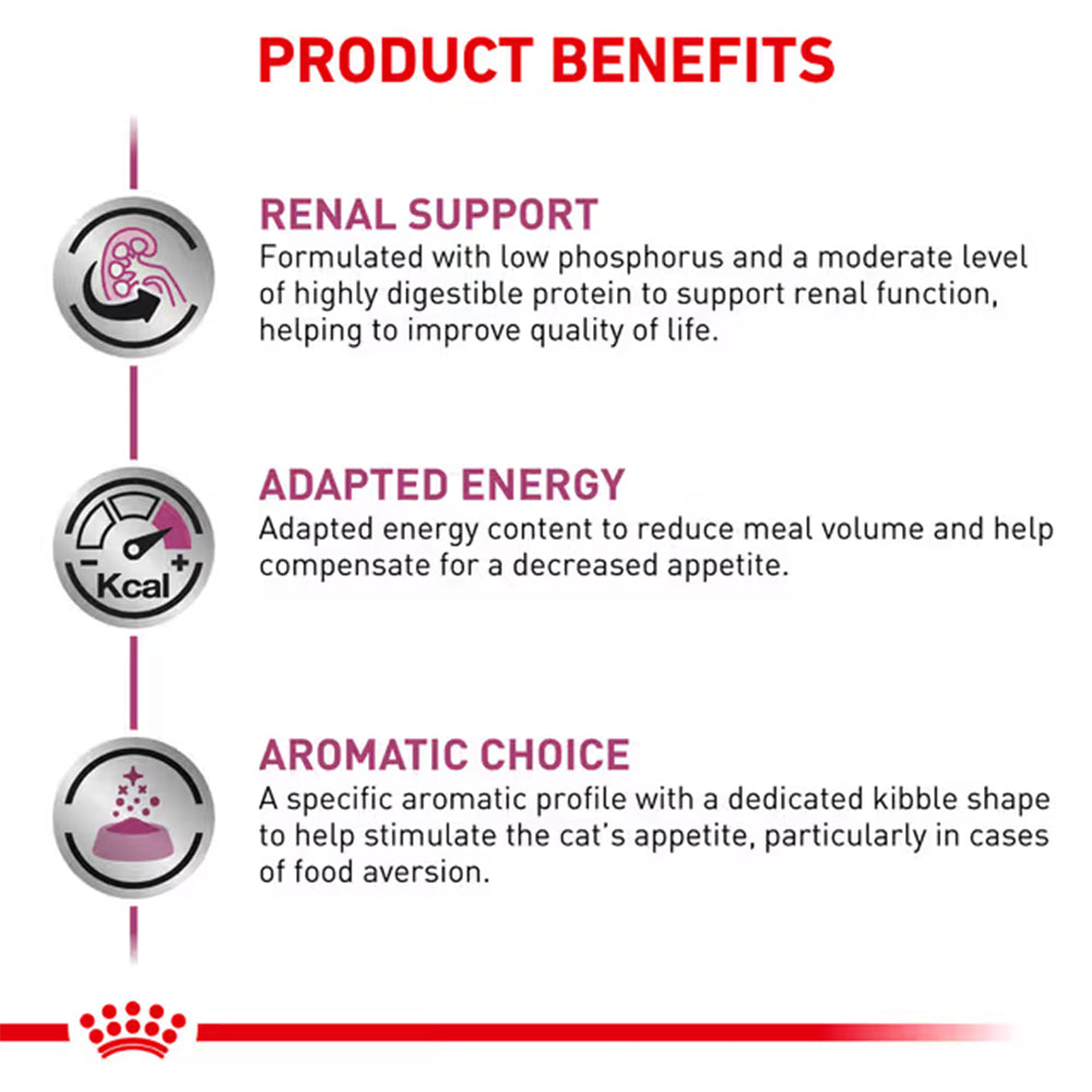 Royal Canin Veterinary Renal Adult Dry Cat Food 2KG — product information image
