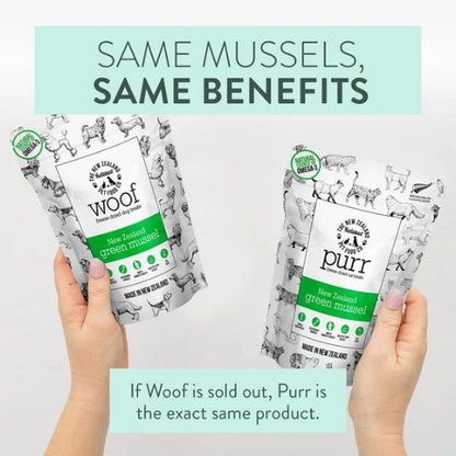 MEOW Green Lipped Mussels Freeze Dried Cat Treats 50g