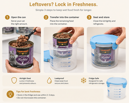 Leftovers Lock in Freshness - 3 Steps to keep wet food fresh