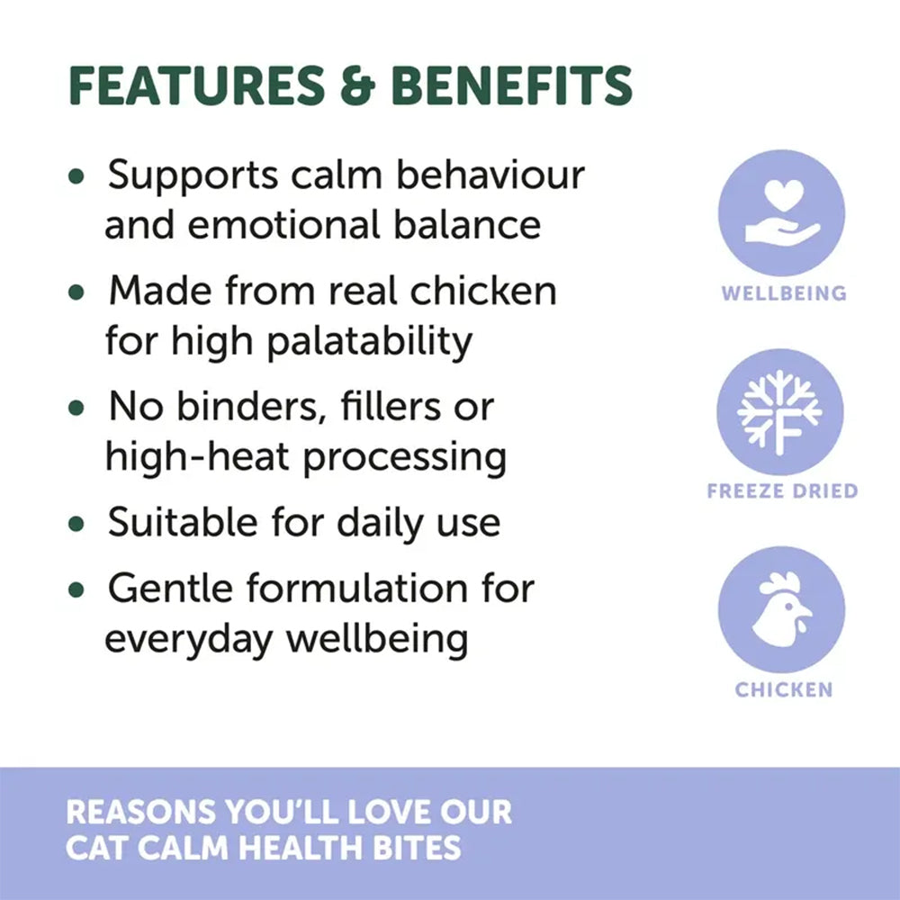 NATURAL ANIMAL SOLUTIONS Freeze Formed Feline Calm Health Bites For Cats – Product information image 5