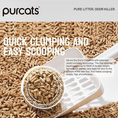 CATURE Odour Control Plus Wood Clumping Cat Litter 8kg