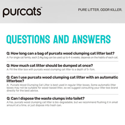 CATURE Odour Control Plus Wood Clumping Cat Litter 8kg