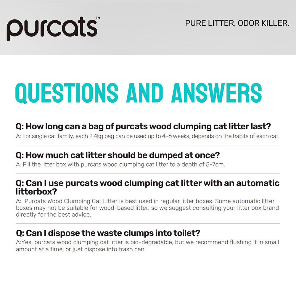 CATURE Carbon Odour Control Plus Wood Clumping Cat Litter 2.4kg/6L