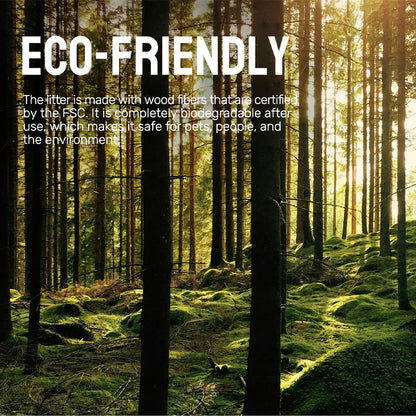 CATURE Carbon Odour Control Plus Wood Clumping Cat Litter 2.4kg/6L