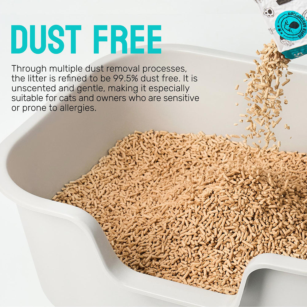 CATURE Wood Smart Pellets Clumping Boxed Cat Litter 2.4kg/6L