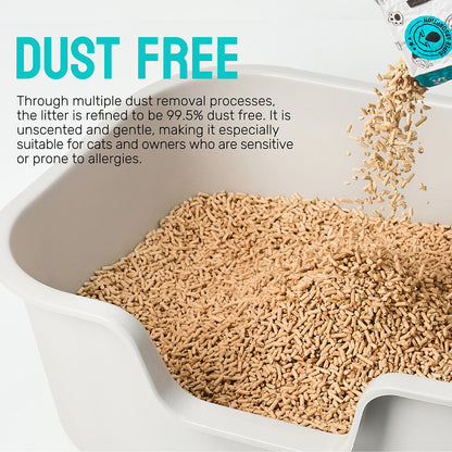 CATURE Wood Smart Pellets Clumping Boxed Cat Litter 2.4kg/6L